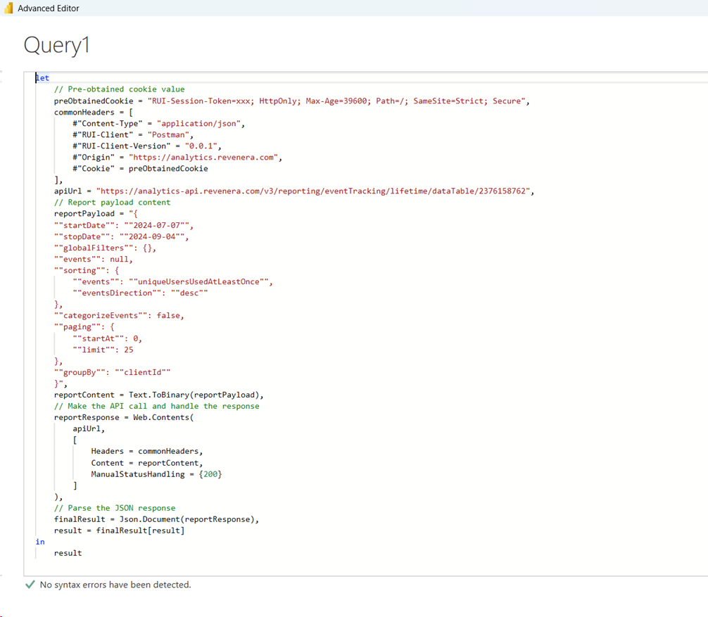 Query 1
