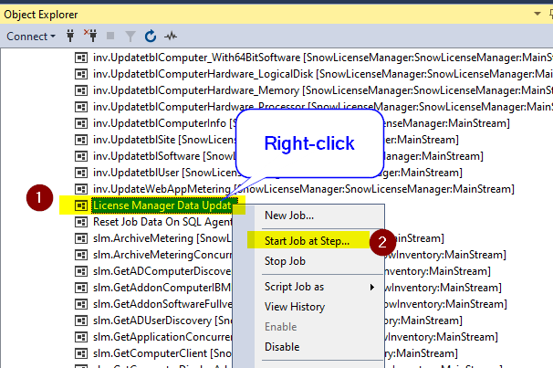 License Manager Data Update right click.png
