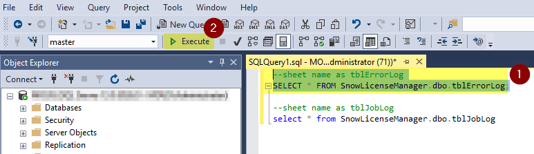 Execute query at a time