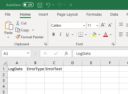 Query results pasted