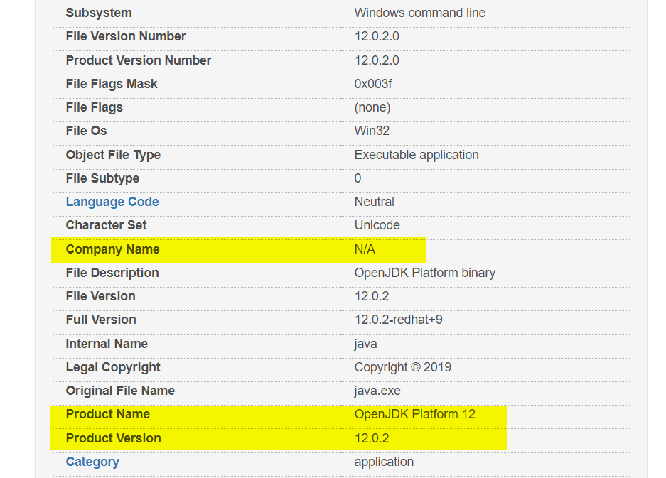 Java 12 showing as NA.png